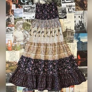 Boho maxi skirt can